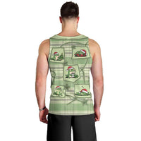 Western Yoke Men Tank Top Frog Christmas Cute Style - Wonder Print Shop