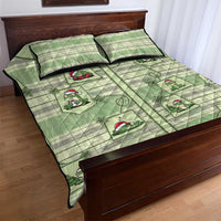 Western Yoke Quilt Bed Set Frog Christmas Cute Style - Wonder Print Shop