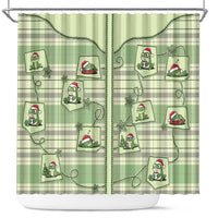 Western Yoke Shower Curtain Frog Christmas Cute Style - Wonder Print Shop