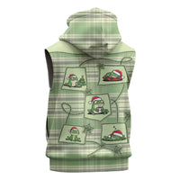 Western Yoke Sleeveless Hoodie Frog Christmas Cute Style - Wonder Print Shop