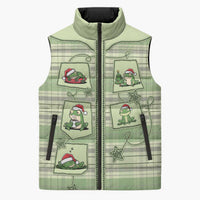 Western Yoke Sleeveless Puffer Jacket Frog Christmas Cute Style - Wonder Print Shop