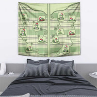 Western Yoke Tapestry Frog Christmas Cute Style - Wonder Print Shop