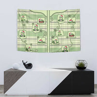 Western Yoke Tapestry Frog Christmas Cute Style - Wonder Print Shop