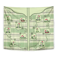 Western Yoke Tapestry Frog Christmas Cute Style - Wonder Print Shop