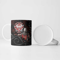 Serbian Empire Ceramic Mug Knight With Emblem Double Eagle - Wonder Print Shop