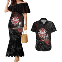 Serbian Empire Couples Matching Mermaid Dress and Hawaiian Shirt Knight With Emblem Double Eagle - Wonder Print Shop