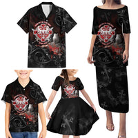 Serbian Empire Family Matching Puletasi and Hawaiian Shirt Knight With Emblem Double Eagle - Wonder Print Shop