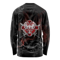 Serbian Empire Long Sleeve Shirt Knight With Emblem Double Eagle - Wonder Print Shop