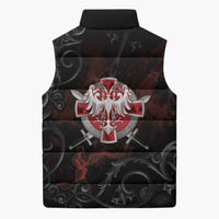 Serbian Empire Sleeveless Puffer Jacket Knight With Emblem Double Eagle - Wonder Print Shop