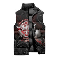 Serbian Empire Sleeveless Puffer Jacket Knight With Emblem Double Eagle - Wonder Print Shop