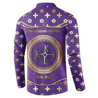 Carolingian Empire Button Sweatshirt Charlemagne King Of The Franks - Wonder Print Shop