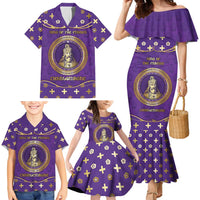 Carolingian Empire Family Matching Mermaid Dress and Hawaiian Shirt Charlemagne King Of The Franks - Wonder Print Shop