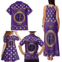 Carolingian Empire Family Matching Tank Maxi Dress and Hawaiian Shirt Charlemagne King Of The Franks - Wonder Print Shop
