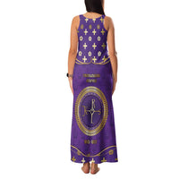 Carolingian Empire Family Matching Tank Maxi Dress and Hawaiian Shirt Charlemagne King Of The Franks - Wonder Print Shop