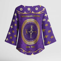 Carolingian Empire Kimono Sleeve Blouse Charlemagne King Of The Franks - Wonder Print Shop
