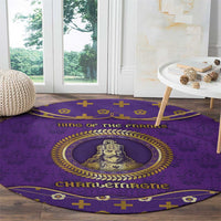 Carolingian Empire Round Carpet Charlemagne King Of The Franks - Wonder Print Shop