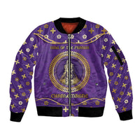 Carolingian Empire Sleeve Zip Bomber Jacket Charlemagne King Of The Franks - Wonder Print Shop