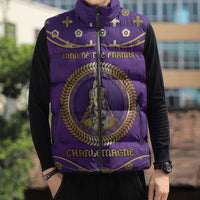 Carolingian Empire Sleeveless Puffer Jacket Charlemagne King Of The Franks - Wonder Print Shop