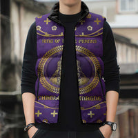 Carolingian Empire Sleeveless Puffer Jacket Charlemagne King Of The Franks - Wonder Print Shop