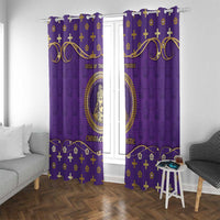 Carolingian Empire Window Curtain Charlemagne King Of The Franks - Wonder Print Shop