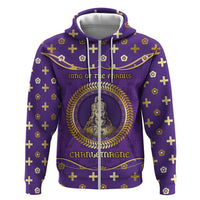 Carolingian Empire Zip Hoodie Charlemagne King Of The Franks - Wonder Print Shop