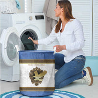 Italy Friuli-Venezia Giulia Laundry Basket Golden Eagle With Baroque Patterns