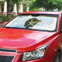 Italy Friuli-Venezia Giulia Auto Sun Shade Golden Eagle With Baroque Patterns