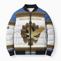 Personalized Italy Friuli-Venezia Giulia Bomber Puffer Jacket Golden Eagle With Baroque Patterns