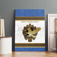 Italy Friuli-Venezia Giulia Canvas Wall Art Golden Eagle With Baroque Patterns