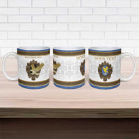 Personalized Italy Friuli-Venezia Giulia Ceramic Mug Golden Eagle With Baroque Patterns