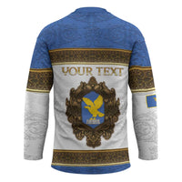 Personalized Italy Friuli-Venezia Giulia Hockey Jersey Golden Eagle With Baroque Patterns