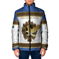 Personalized Italy Friuli-Venezia Giulia Padded Jacket Golden Eagle With Baroque Patterns