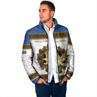 Personalized Italy Friuli-Venezia Giulia Padded Jacket Golden Eagle With Baroque Patterns