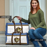 Italy Friuli-Venezia Giulia Travel Bag Golden Eagle With Baroque Patterns