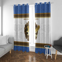 Italy Friuli-Venezia Giulia Window Curtain Golden Eagle With Baroque Patterns