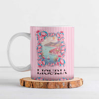 Personalized Italy Liguria Ceramic Mug Carnation Flowers Of The Riviera