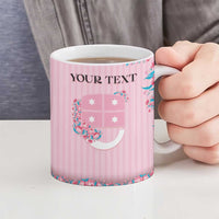 Personalized Italy Liguria Ceramic Mug Carnation Flowers Of The Riviera