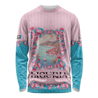 Personalized Italy Liguria Long Sleeve Shirt Carnation Flowers Of The Riviera