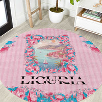 Italy Liguria Round Carpet Carnation Flowers Of The Riviera