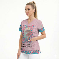Personalized Italy Liguria Scrub Top Carnation Flowers Of The Riviera