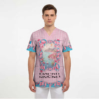 Personalized Italy Liguria Scrub Top Carnation Flowers Of The Riviera
