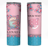 Personalized Italy Liguria Skinny Tumbler Carnation Flowers Of The Riviera