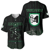 Personalized Italy Marche Baseball Jersey Map And Coordinates Code