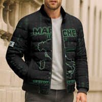 Personalized Italy Marche Bomber Puffer Jacket Map And Coordinates Code