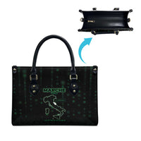 Italy Marche Leather Bag Map And Coordinates Code