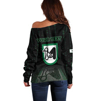 Personalized Italy Marche Off Shoulder Sweater Map And Coordinates Code