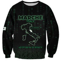 Personalized Italy Marche Sweatshirt Map And Coordinates Code