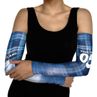 Custom Scotland Football Arm Sleeves Ice Hole Celtic Thistle Tartan Flower Patterns