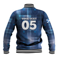 Custom Scotland Football Baseball Jacket Ice Hole Celtic Thistle Tartan Flower Patterns