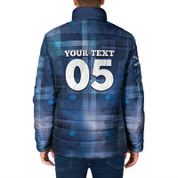 Custom Scotland Football Padded Jacket Ice Hole Celtic Thistle Tartan Flower Patterns